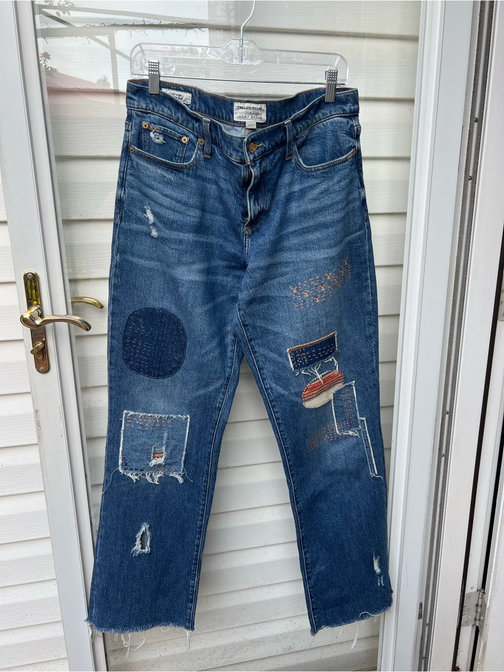 Lucky Brand YellowStone Teeter Wash Easy Rider Fit Denim Jean size 12/31R
